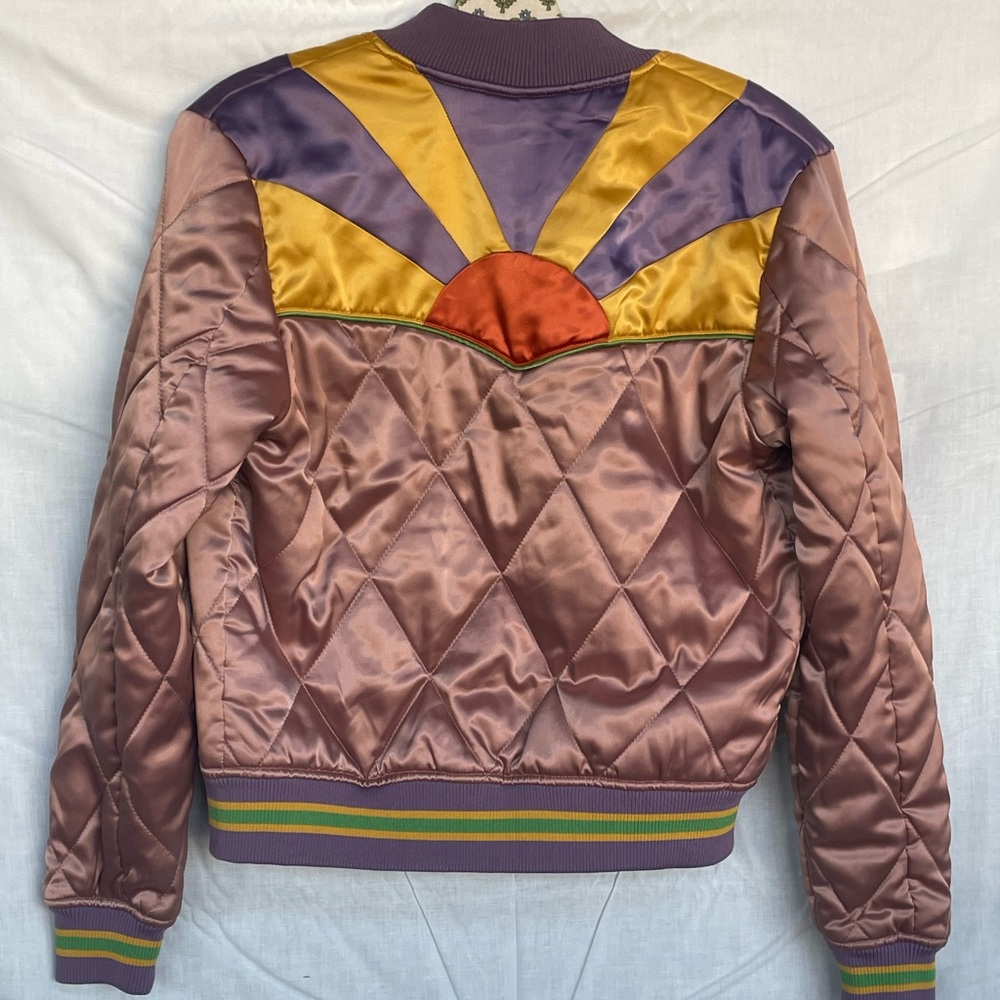 Classic rock couture bomber jacket.